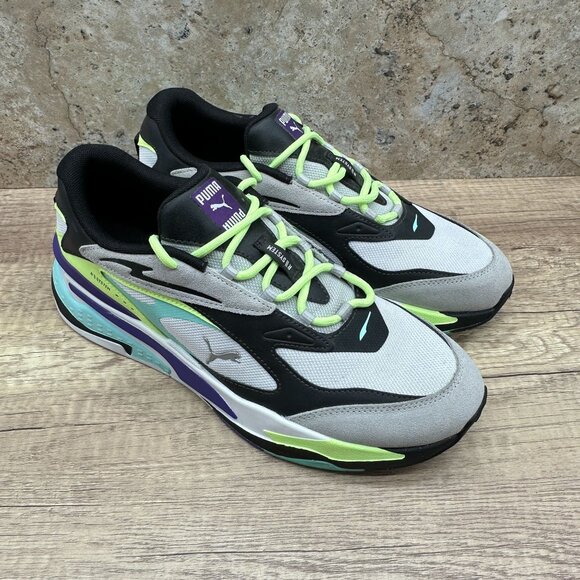 PUMA Sneakers Mens Size 12 White Multicolor RS-Fast Bulky Retro Mesh Leather Lac - Picture 1 of 8